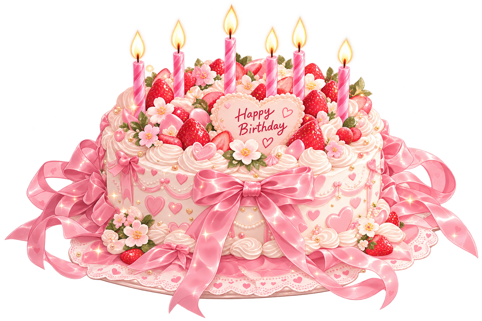 Birthday cake illustration